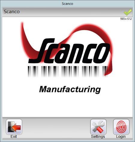Working in Manufacturing 100 Log In and Out of Scanco Manufacturing 100 Logging into Scanco Manufacturing 100 is