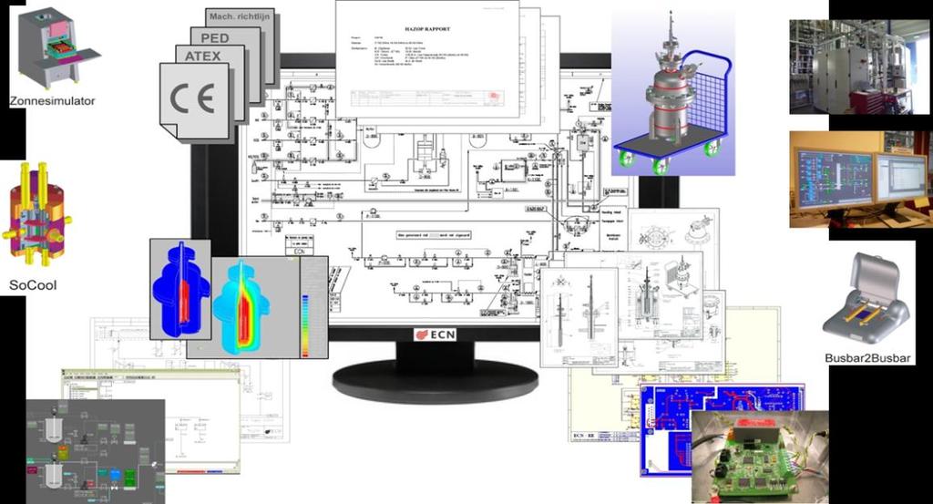 ECN offers all capabilities necessary to turn a concept into a working test installation Multidisciplinary team Process engineering Mechanical engineering Electrical engineering Software engineering