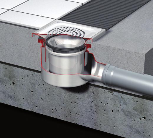 ACO ShowerDrain EG ACO ShowerDrain EG gullies Article description gully DN 32, 50 or 75 suitable for all push fit pipe socket systems top sections can be rotated and telescopically height adjusted
