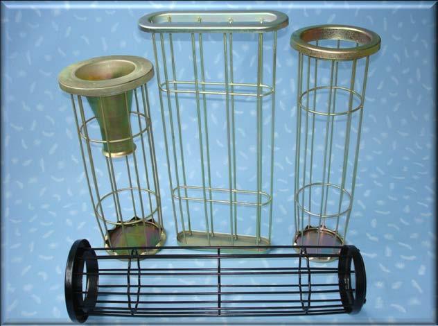 8 ACCESSORIES Baghouses and filter bags require some accessories for their installation and operation: canisters, venturis, cups, tension springs, bottom clamps and snap-lock type clamps.