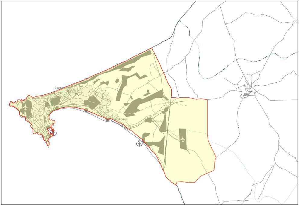 Target Area for Master Plan 6.2. Environmental condition Dakar urban area locates at the tip of the westernmost peninsula of Africa.