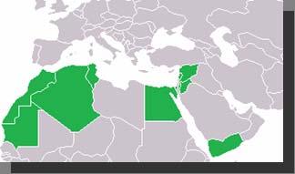 PARTNER COUNTRIES Algeria, Egypt, Jordan, Lebanon, Mauritania, Morocco, Palestinian Territory, Syria, Tunisia and Yemen.