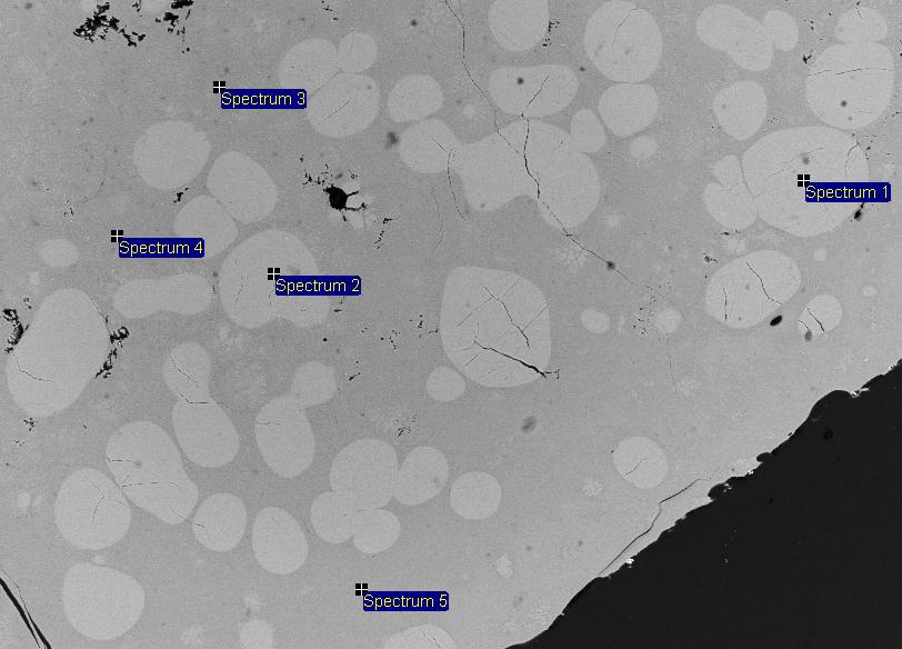 A sample from AT1, the granules from the plant trails with F leaching of 263 mg/kg, after treated in laboratory by re-melting and in-furnace cooling, leached much less F of 9.5 mg/kg.