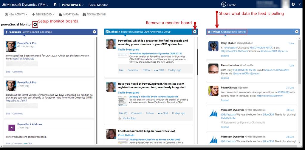 Scheduling Posts One unique feature of PowerSocial is the ability to schedule out posts.