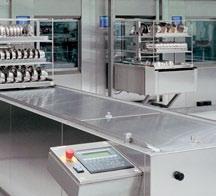 Automatic loaders and unloaders When the disinfector is ready for loading or unloading, this is done automatically.