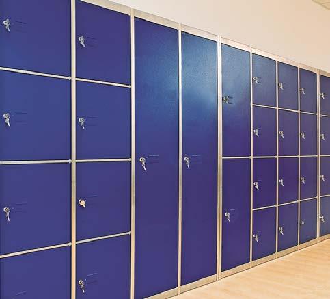 Other storage systems Metal lockers Compact, attractive design.