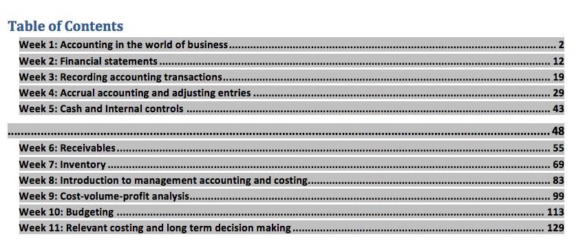 Accounting for Business Decisions 22107 Week 1: Accounting in the world of business Readings ACCT Financial - Chapter 1 (pg 2-15) Law textbook - Chapter 4 Learning objectives Describe the four