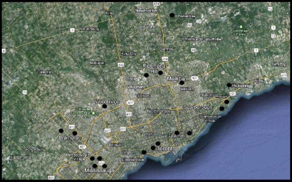 Asphalt Plant Locations Approximate Location of Hot-Mix Asphalt Plants in the GTA Based