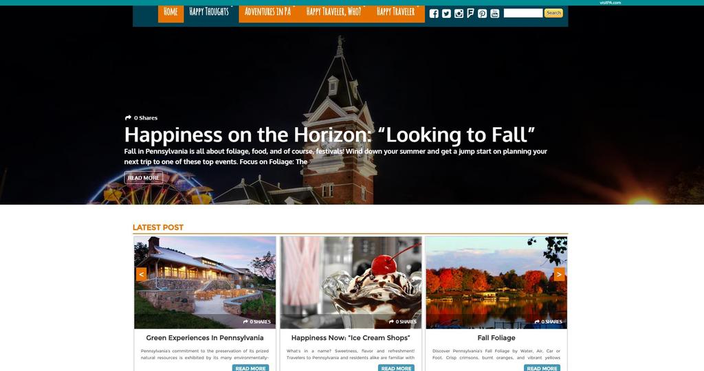 Happy Thoughts This Fall/Winter, the Tourism Office will be launching a new