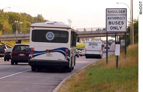 Regional Express & Bus Rapid Transit Bus on Shoulder 0;o` // Project Summary Scope This program provides opportunities for buses to use shoulders on freeway and state route facilities during periods