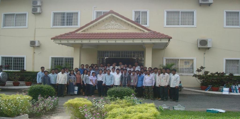 Pilot farmers from Takeo Province This training workshop was organized by Dept. of Ag.