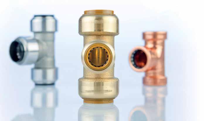 copper brass stainless steel copper push fittings are best suited for: Potable water installations Heating installations Cooling water installations (closed or open-loop) Compressed air systems brass