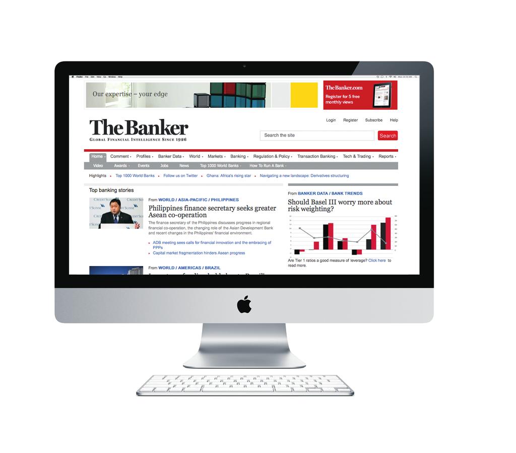 70,000 REGISTERED USERS & OVER 54,000 UNIQUE USERS EDITORIAL PROFILE WEB SECTIONS INCLUDE TheBanker.