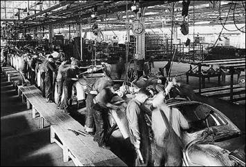 have substituted (replaced) the low skill labor and complemented the high skill labor Henry Ford car production V.