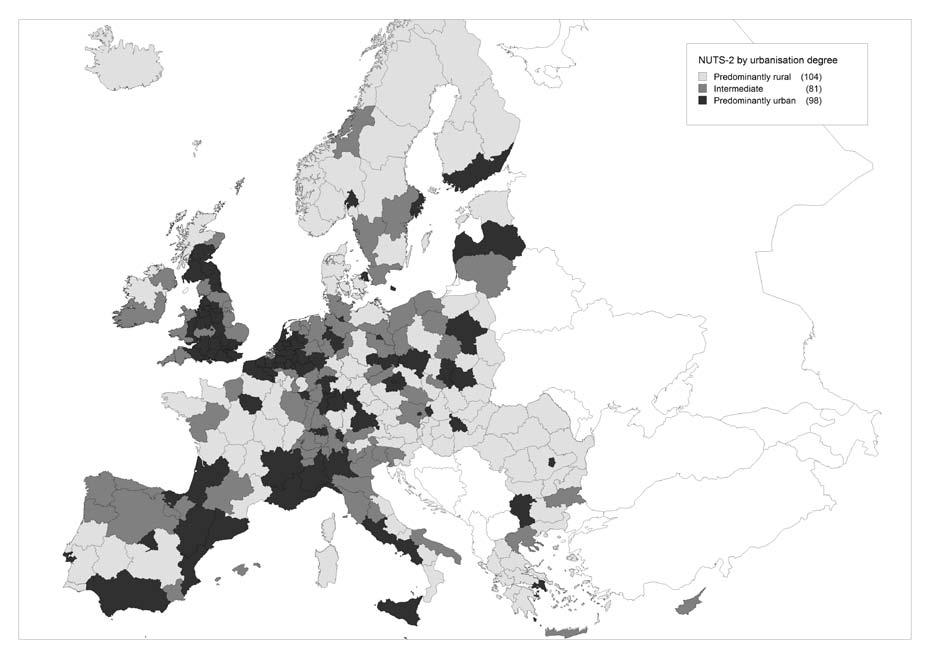 Map 1 NUTS 3 Typology Source: Eurostat.