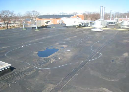Further Discussion of Roof Areas: Point Pleasant High School Generally, the EPDM roofing sections have all served their useful lives and are now in need of replacement.