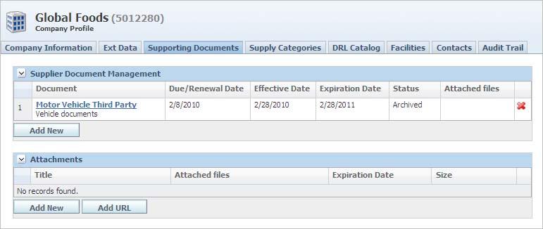 Creating a Company Profile Ext Data Tab Use the Ext Data tab to enter extended attributes or custom sections for a company.