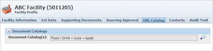 Creating a Facility Profile Sourcing Approval Tab Use the Sourcing Approval tab, shown in Figure 2 17, to add, delete, or modify sourcing approvals, depending on your permissions.