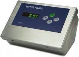 Harsh mount load cell display Required for remote weight readout from Mettler-Toledo s summing box; various signal output options are provided for external control monitoring (Table 5).