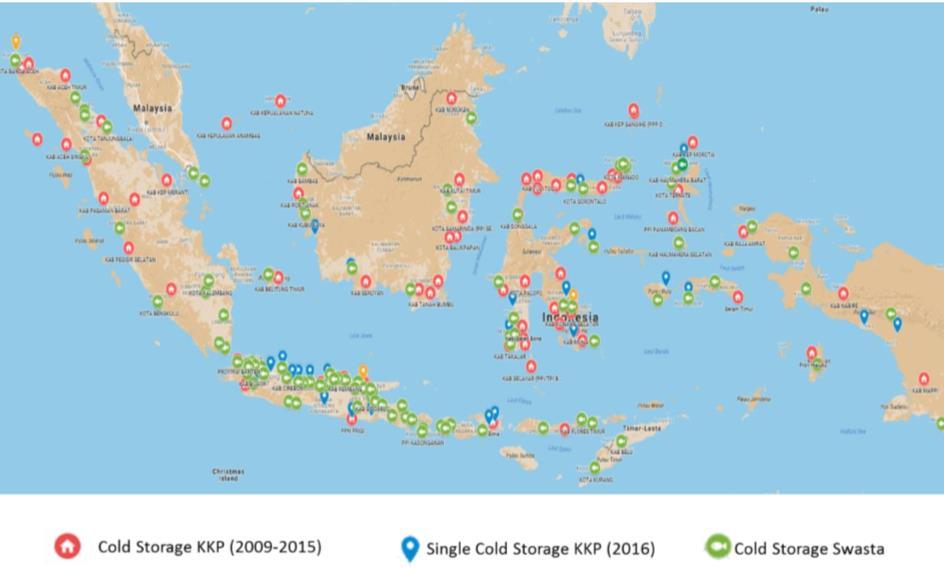 Cold Storage Deployment Map in Indonesia