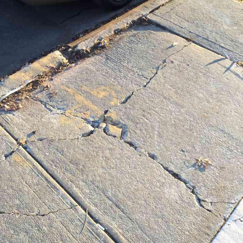 Asphalt Concrete Pavers DOT Sidewalk Asphalt Concrete 4 - Between Fair and Poor HEAVING