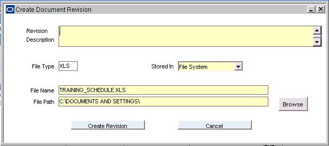 Document Control Actions The Use Revision Handling indicator MUST be checked for this option to appear on the Actions list.