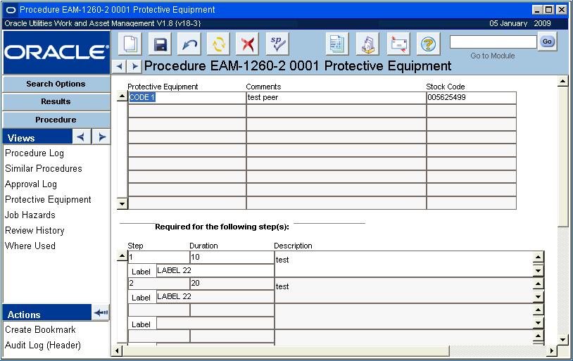 Procedure Views Similar Procedures Select Similar Procedures from the Views list to list procedures that are related to the process that you are currently viewing.