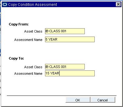 Asset Class Actions 5. Click Save. 6. Select Inspection Criteria from the Views list.