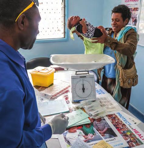 STRENGTHENING FRONTLINE HEALTH SERVICES THROUGH IMPROVED PROVINCIAL MANAGEMENT 56 HEALTH FACILITIES UPGRADED In partnership with the Government of PNG and the Government of Australia, ADB is