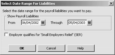 L E S S O N 1 2 To pay payroll liabilities: 1 From the Employees menu, choose Process Payroll Liabilities, then Pay Payroll