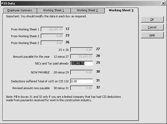 L E S S O N 1 2 Working sheet 3 is shown on this tab: 11 Click OK.