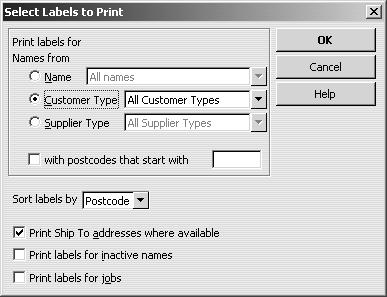 L E S S O N 1 3 Your screen should look like this: 7 To actually print the labels, you