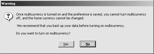 The first thing you need to do is to turn on the multicurrency preference.