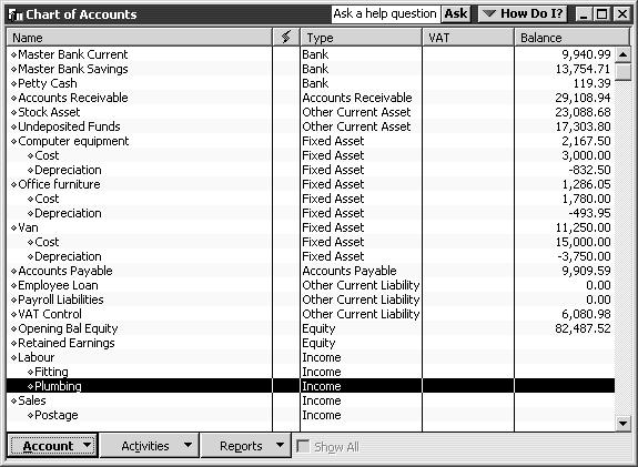 L E S S O N 3 Managing lists Lists are easy to manage in QuickBooks. You can sort lists, combine (merge) list items, rename list items, delete list items, make list items inactive, and print lists.