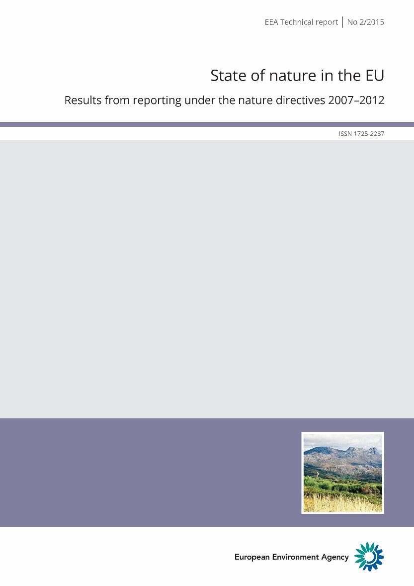 State of Nature reporting 2015 EEA technical analysis supporting the