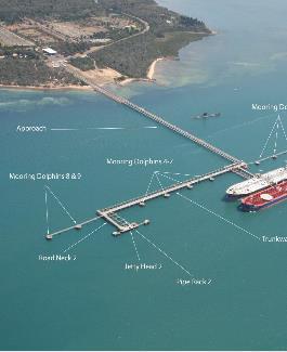 LNG carriers will depart via the existing deep-water swing basin.