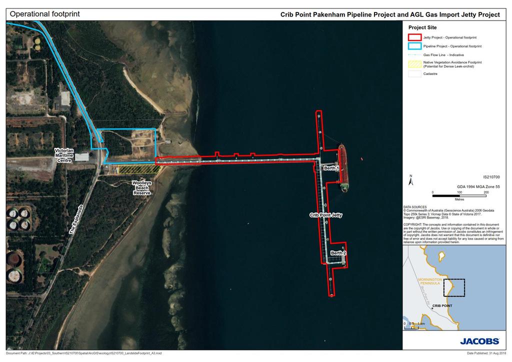 15 Figure 6-1 Operational footprint of the Jetty