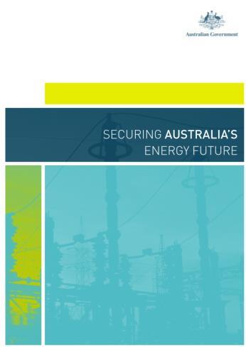 Past to present Many of us who keenly observe the energy sector can take a pretty good guess at what our next big challenges are Senior Australia Federal