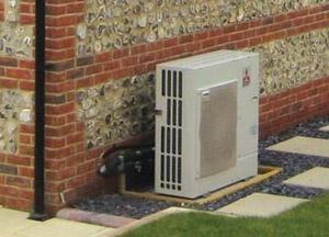 Air source heat pumps work in a very similar way to fridges and air conditioners and absorb energy from the air.