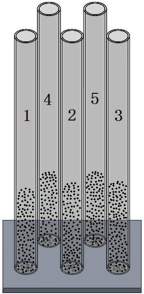 F. Bai et al. / Energy Procedia 49 ( 2014 ) 284 294 287 4. Experimental results The serial number of quartz tubes is shown in Fig. 4. Since cold air is supplied to every tube through the same air inlet, the mass flow rate of each tube maybe be unequal.