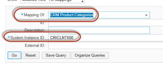 ... 4.4 Cloud for Customer: Create ID Mapping for Product Category 1.