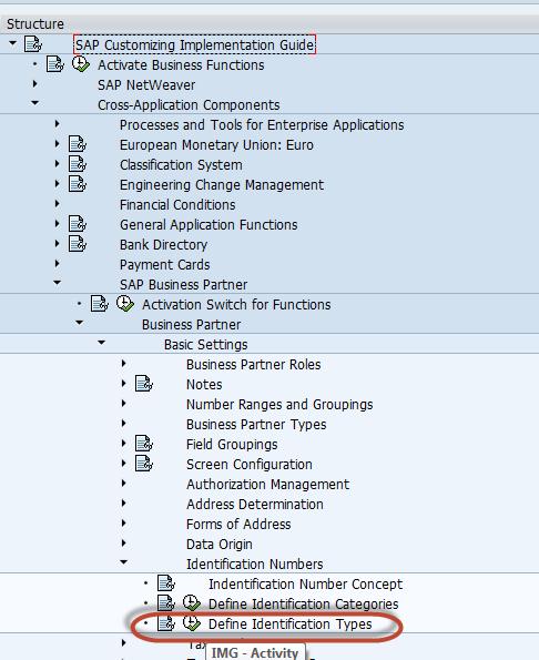 Click on SAP Customizing Implementation Guide Cross-Application Components SAP Business Basic