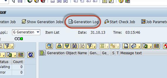 check by clicking in the generation log button. 4.