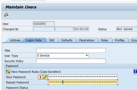Connectivity from PI to CRM Using transaction SU01, create