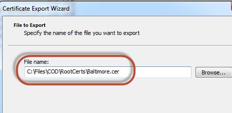 Select the location of the file and click Next. 9.