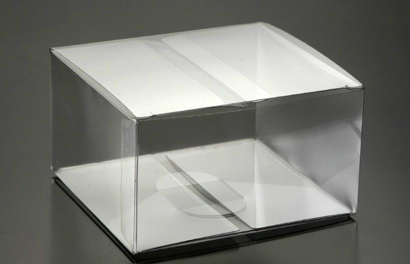 Identifying the Best Design Clear plastic box The process involves folding plastic box made of PET PVC PP sheet that is printed, laminated, cut, then folded and glued before transport to packagers.
