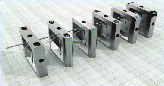 SECURITY SERVICES 8 TRIPOD TURNSTILE FLAP BARRIERS SWING BARRIER Other names for these include-baffle gate and turnstile.