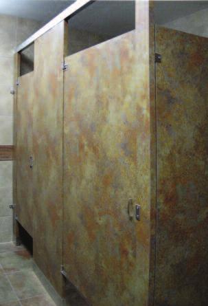 Marlite Toilet Partitions are perfect for shower stalls, dressing compartments and