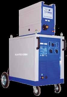 MIG 455 W DV 45 Step switch maschine DV 45 The MIG 455 W is a high-performance, water-cooled MIG / MAGwelding system for welding work on steel, stainless steel, aluminum, etc.