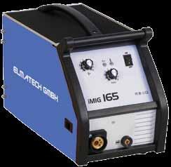 EL-MIG 165, 200 multi Welding inverter s EL-MIG 165 is a compact, lightweight portable inverter, for example ideal for assembly work. Wire rolls up to 200 mm can be used.